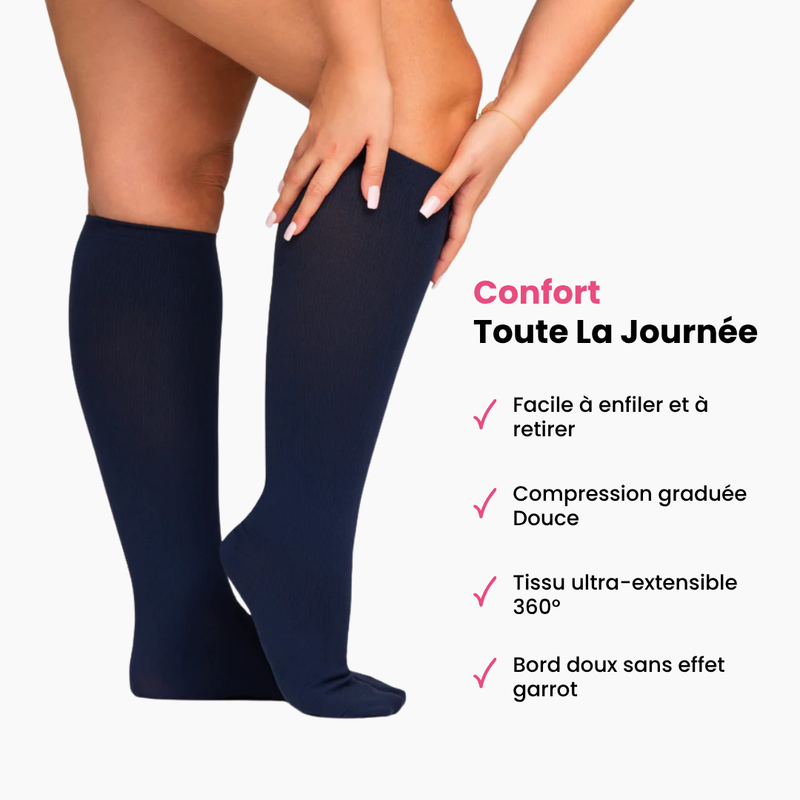 Oxalys™ Chaussettes de Compression Confortable