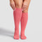 Chaussettes de Compression Douces Rose Hibiscus