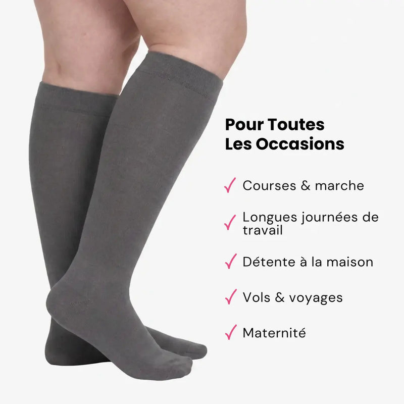 Oxalys™ Chaussettes de Compression Confortable